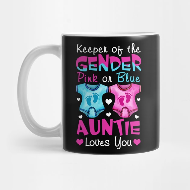 Keeper Of The Gender Auntie Loves You Baby Announcement Aunt by Xonmau